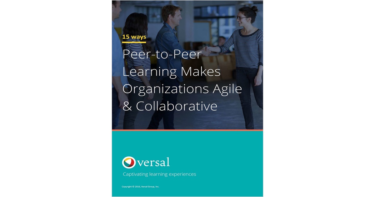 Peer-to-Peer Learning Makes Organizations Agile & Collaborative