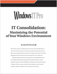 IT Consolidation: Maximizing the Potential of Your Windows Environment