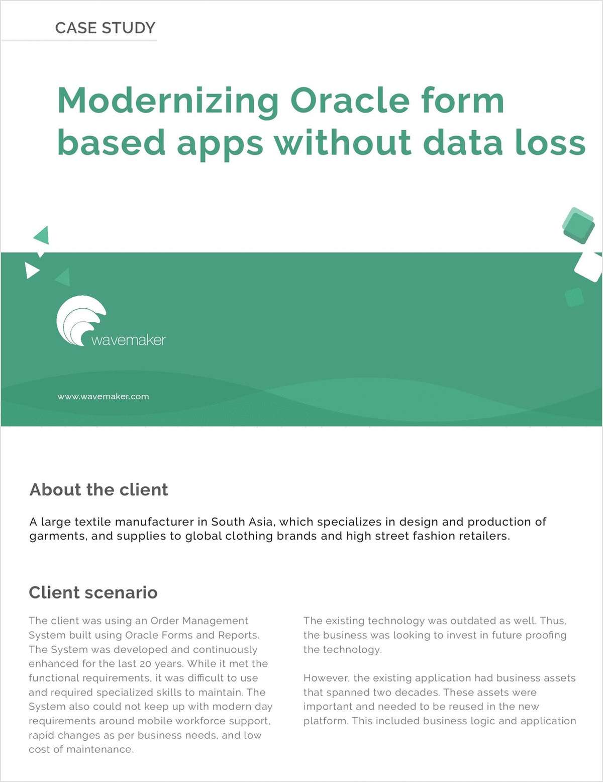 Modernizing Oracle Form Based Apps Without Data Loss