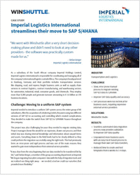 Imperial Logistics International  streamlines their move to SAP S/4HANA