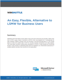 An Easy, Flexible Alternative to SAP's LSMW for Business Users