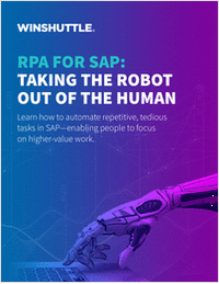 RPA For SAP: Taking the robot out of the human.