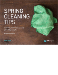 Spring Cleaning - For WordPress Site Optimization