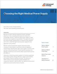 Choosing the Right Medical Power Supply