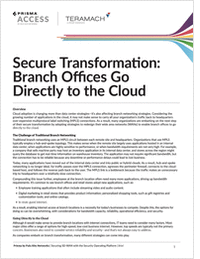 Secure Transformation: Branch Offices Go Directly to the Cloud