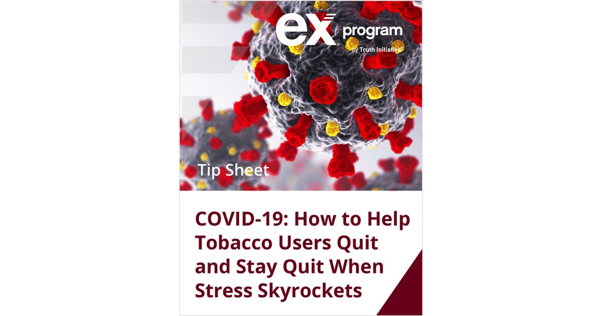 Tip Sheet: How to Help Tobacco Users Quit and Stay Quit During COVID-19