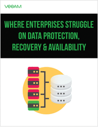 Where Enterprises Struggle on Data Protection, Recovery & Availability