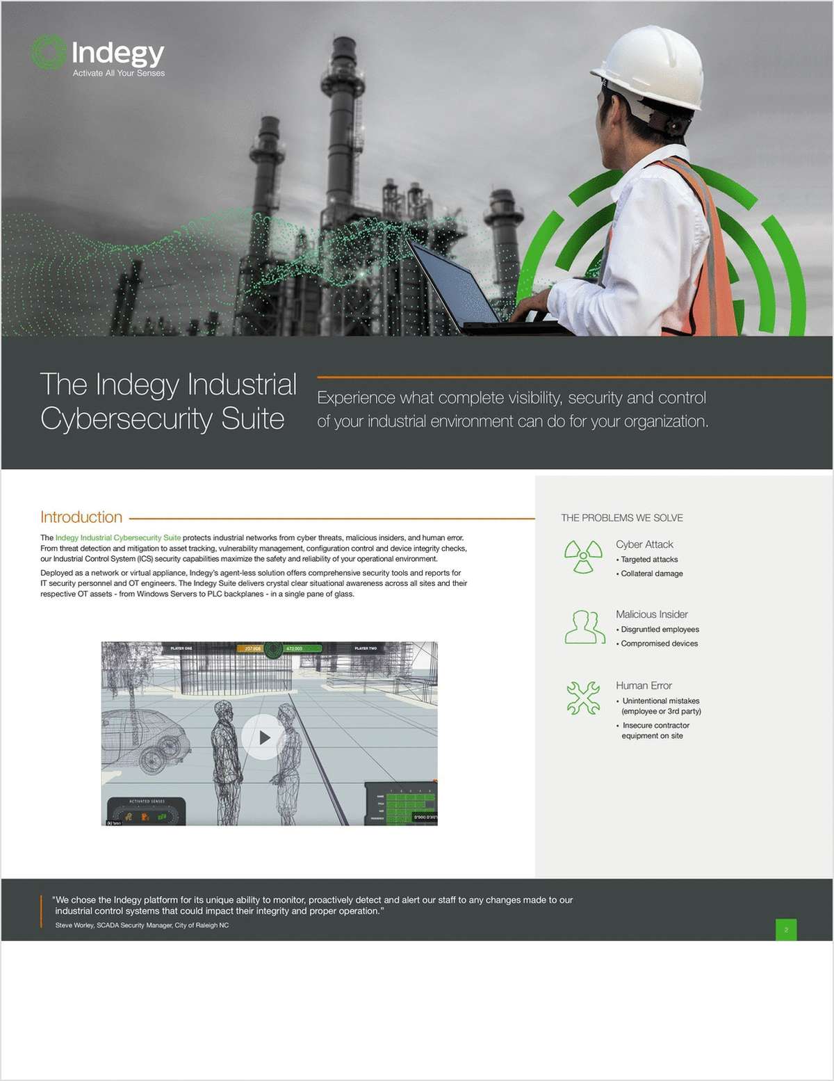The Indegy Industrial Cybersecurity Suite