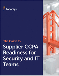 The Guide to Supplier CCPA Readiness for Security and IT Teams