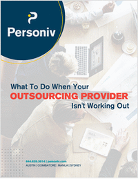 What To Do When Your Outsourcing Provider Isn't Working Out
