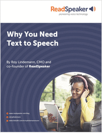 Why You Need Text-to-Speech Technology