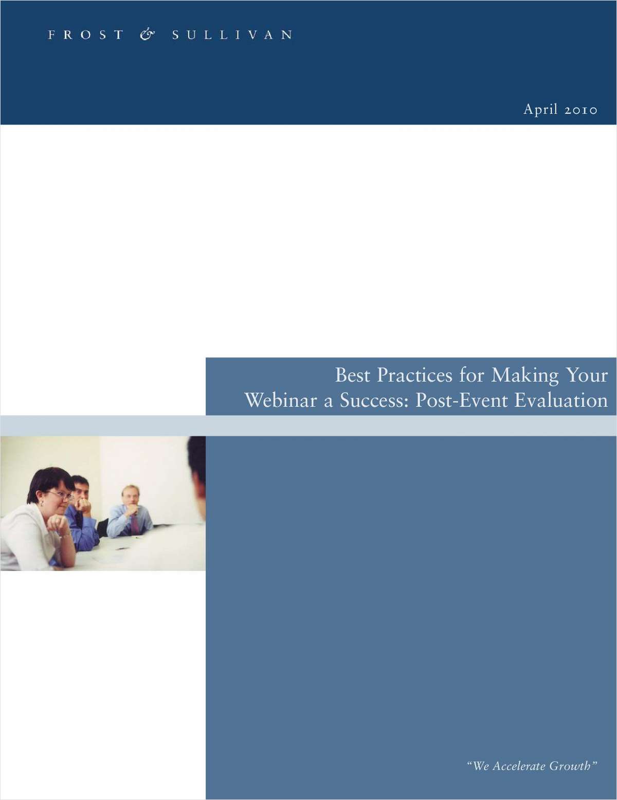 Best Practices for Making Your Webinar a Success -  Post-Event Evaluation