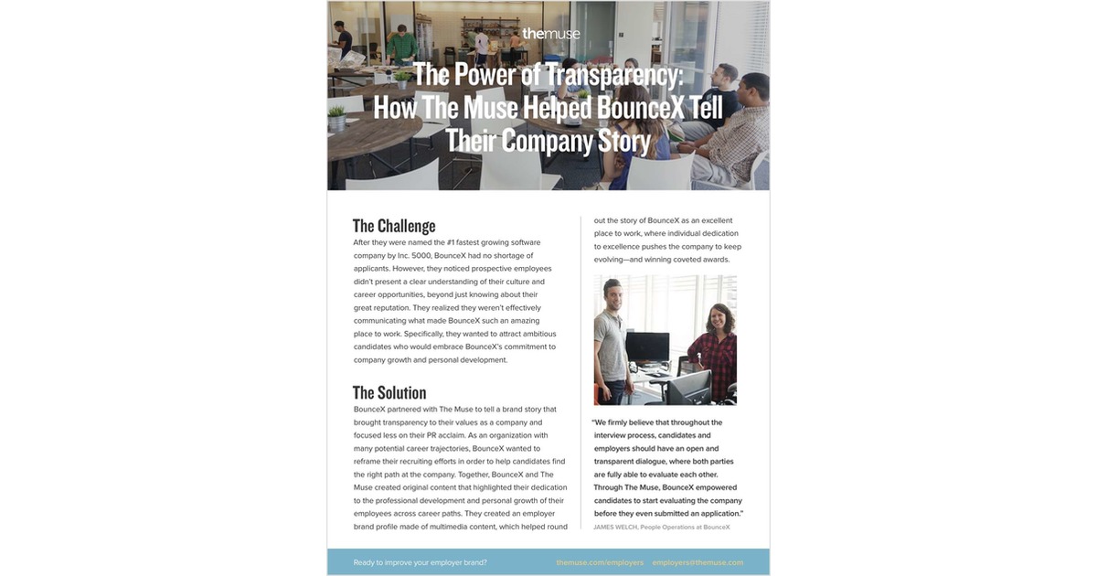 The Power of Transparency