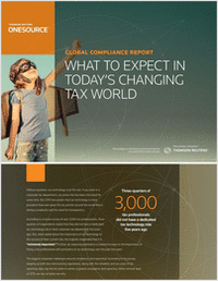 Global Compliance Report:  What to expect in today's changing tax world