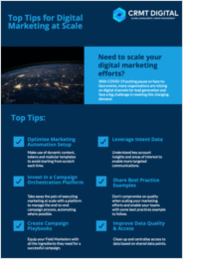 Top Tips for Digital Marketing at Scale
