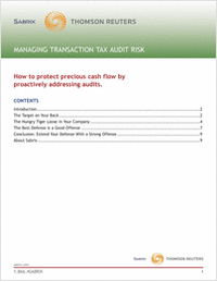Managing Transaction Tax Audit Risk
