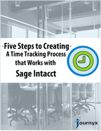 Five Steps to Creating a Time Tracking Process that Works with Sage Intacct