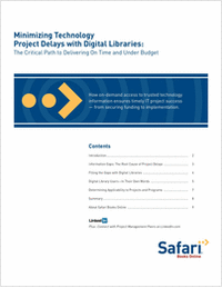 Minimizing Technology Project Delays with Digital Libraries: The Critical Path to Delivering On Time and Under Budget