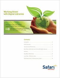 Working Green with Digital Libraries
