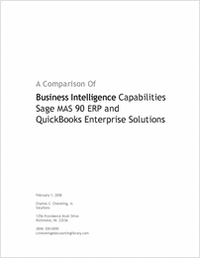A Comparison of Business Intelligence Capabilities Sage MAS 90 ERP and QuickBooks Enterprise Solutions