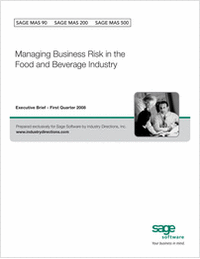 Managing Business Risk in the Food & Beverage Industry