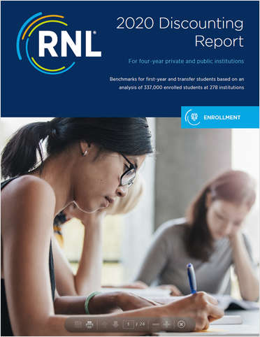 RNL 2020 Discounting Report for Four-Year Private and Public Institutions