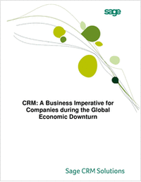 CRM: A Business Imperative for Companies during the Global Economic Downturn