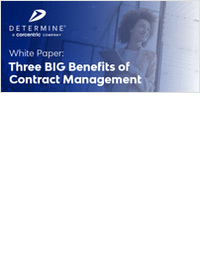 Three BIG Benefits of Contract Management