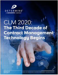 CLM 2020: The Third Decade of Contract Management Technology Begins