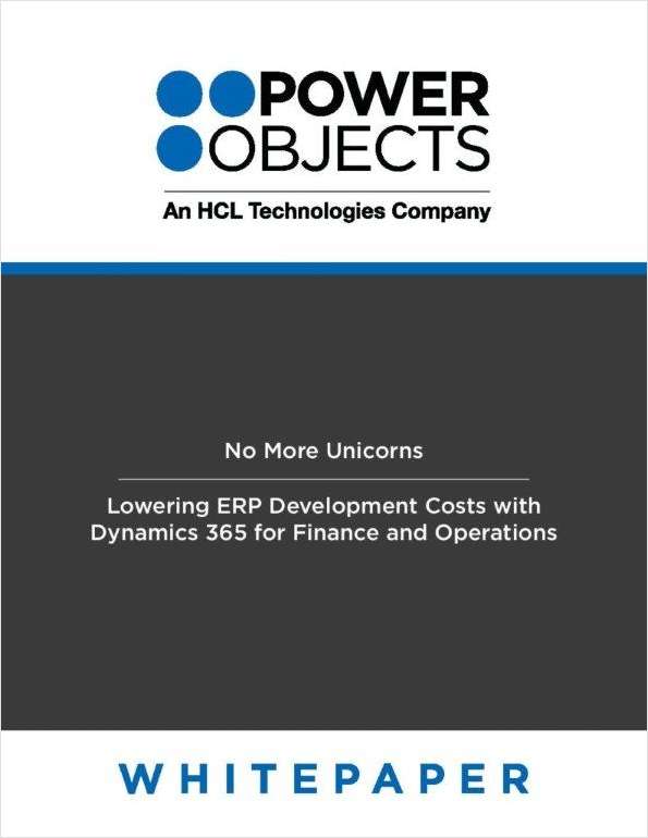 No More Unicorns - Lowering ERP Development Costs with Dynamics 365 for Finance and Operations