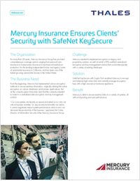Mercury Insurance Ensures Clients' Security with SafeNet KeySecure