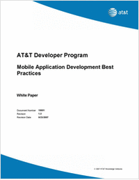 AT&T Developer Program - Mobile Application Development Best Practices