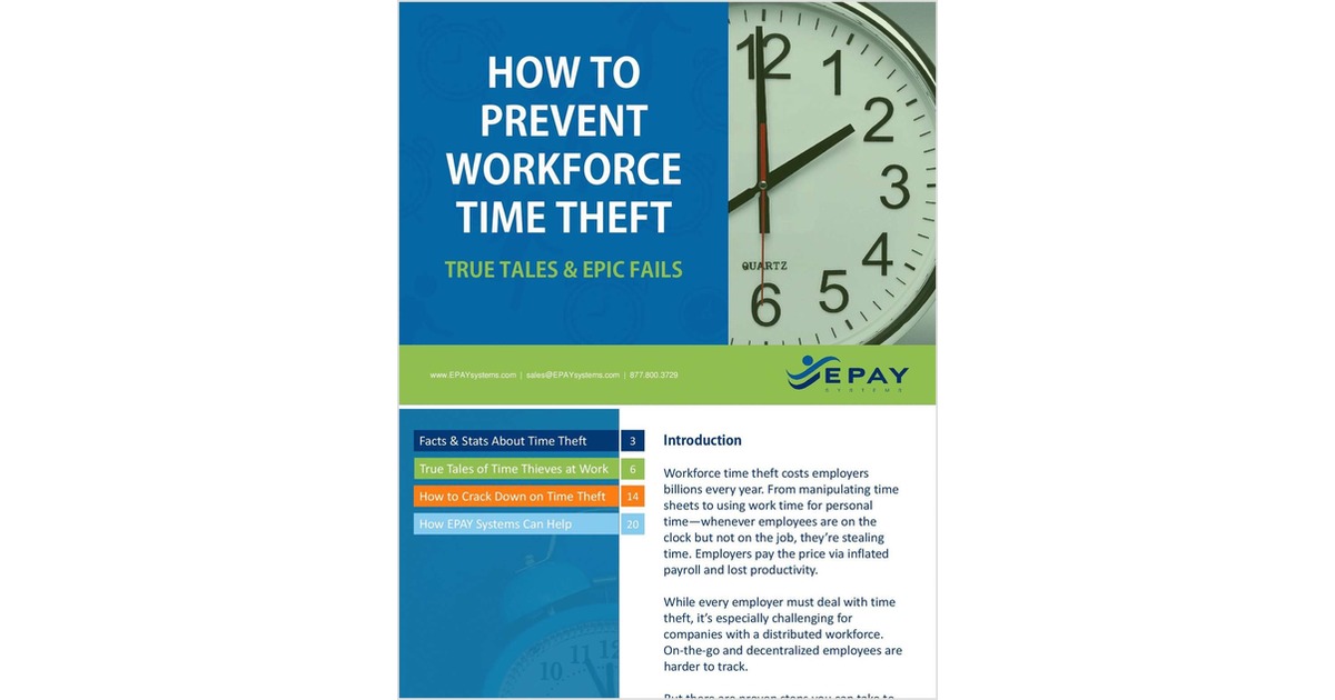 How to Prevent Workforce Time Theft