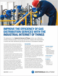 Improve the Efficiency of Gas Distribution Services With the Industrial Internet of Things