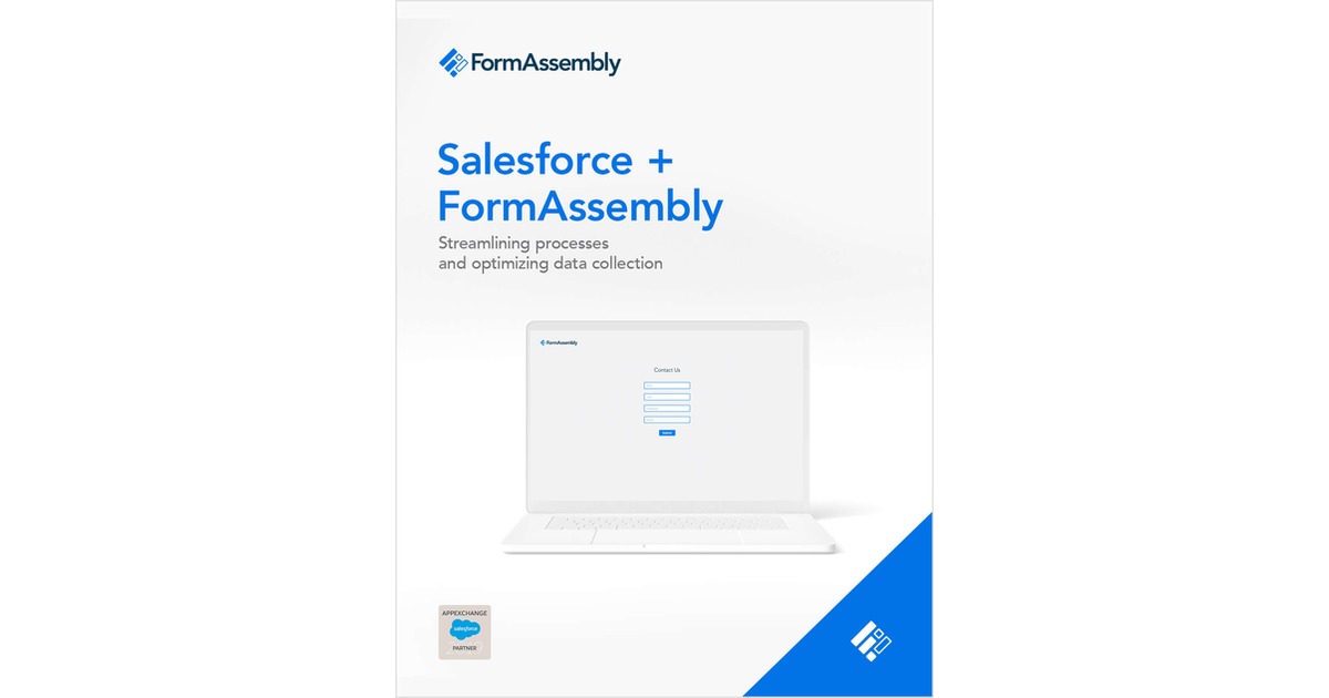 Salesforce + FormAssembly eBook Free eBook