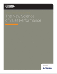The New Science of Sales Performance