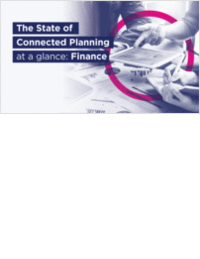 State of Connected Planning: Finance