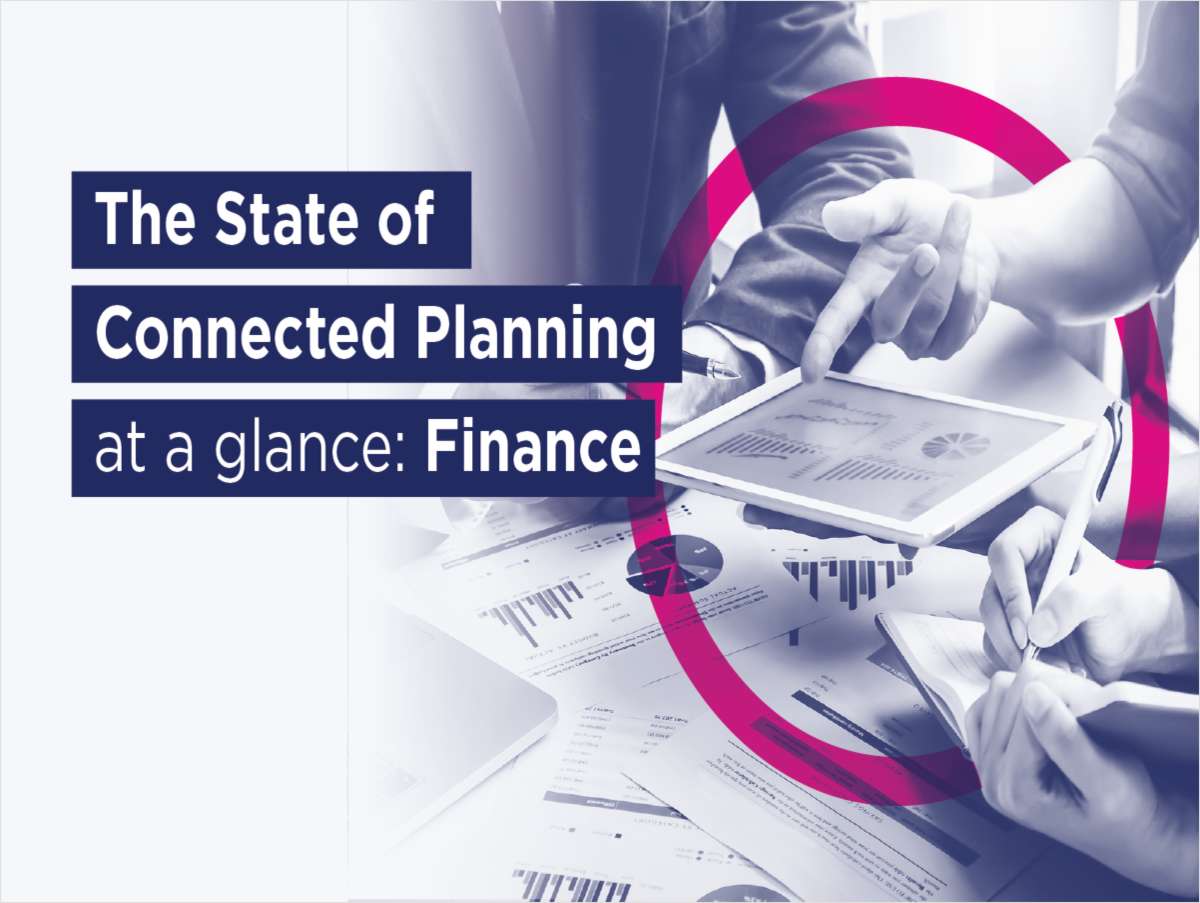 State of Connected Planning: Finance