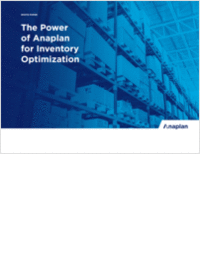 Anaplan for Inventory Optimization