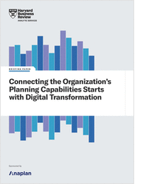 Harvard Business Review: Connecting the Organization's Planning Capabilities Starts with Digital Transformation