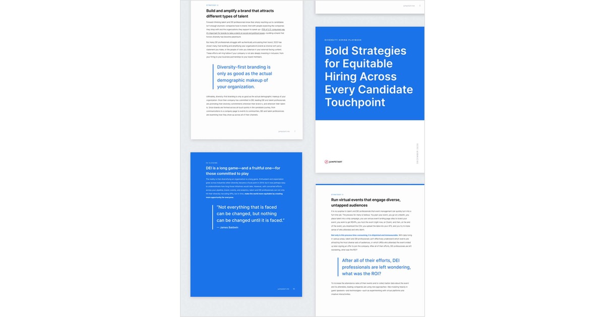 Diversity Hiring Playbook: Bold Strategies for Equitable Hiring Across Every Candidate Touchpoint