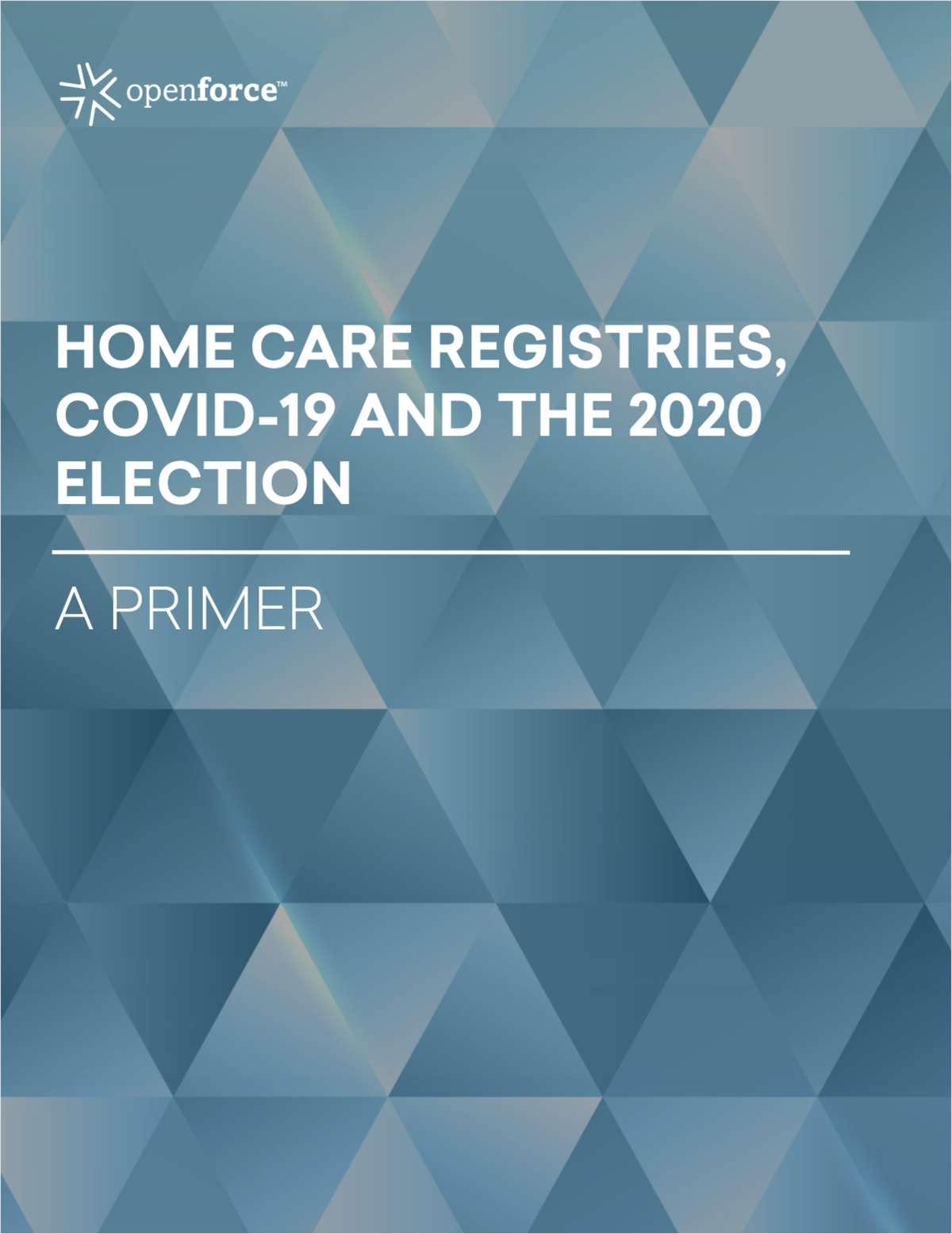 Home care registries, COVID-19 and the 2020 election: A primer