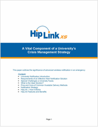 HipLinkXS® - A Vital Component of a University's Crisis Management Strategy