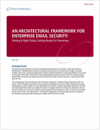An Architectural Framework for Enterprise Email Security