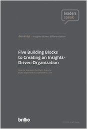 Five Building Blocks to Creating an Insights-Driven Organization