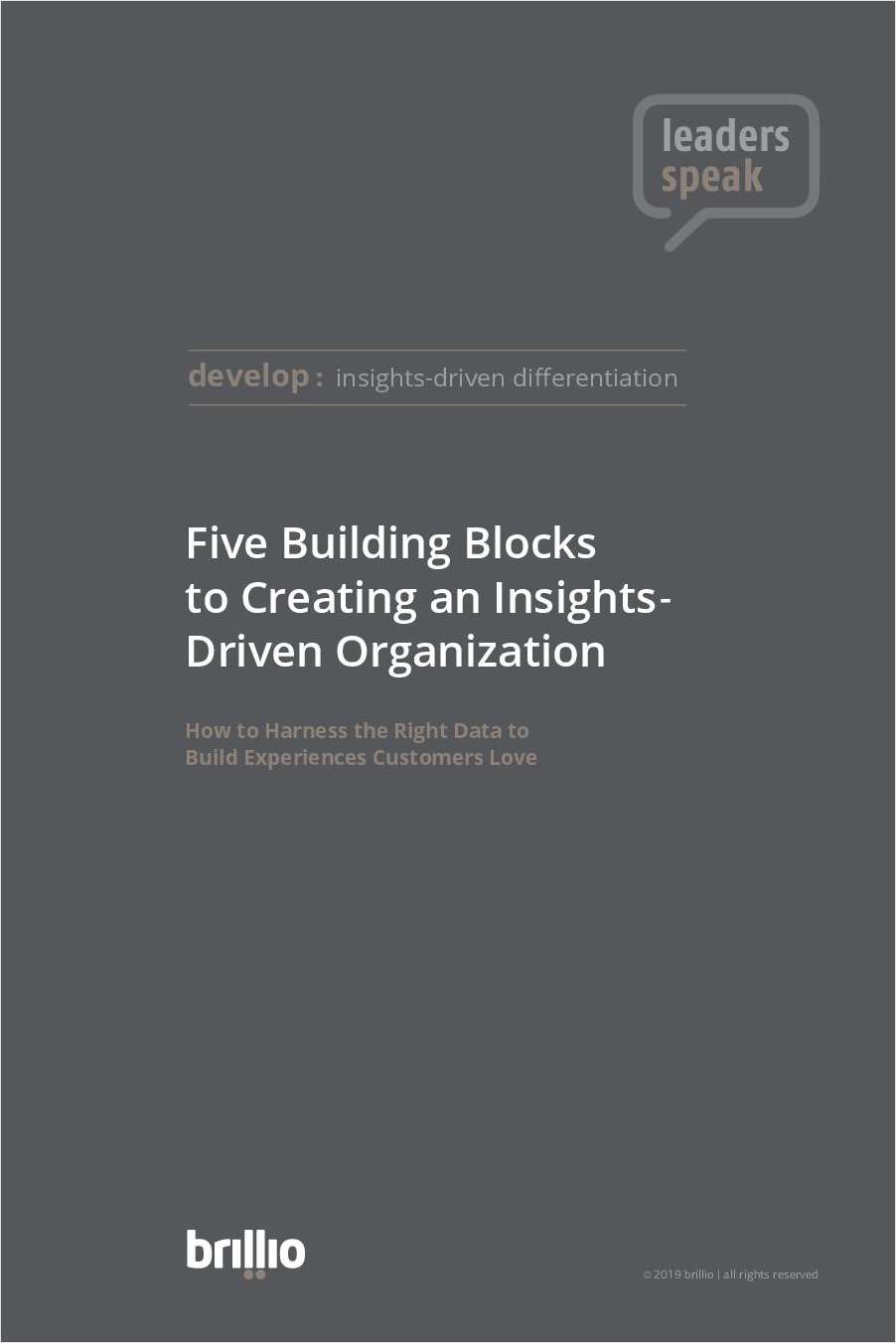 Five Building Blocks to Creating an Insights-Driven Organization