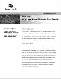 KVM over IP and Financial Data Security