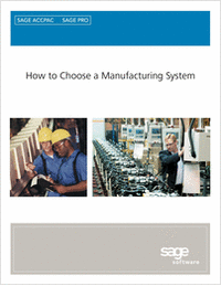 How to Choose a Manufacturing System