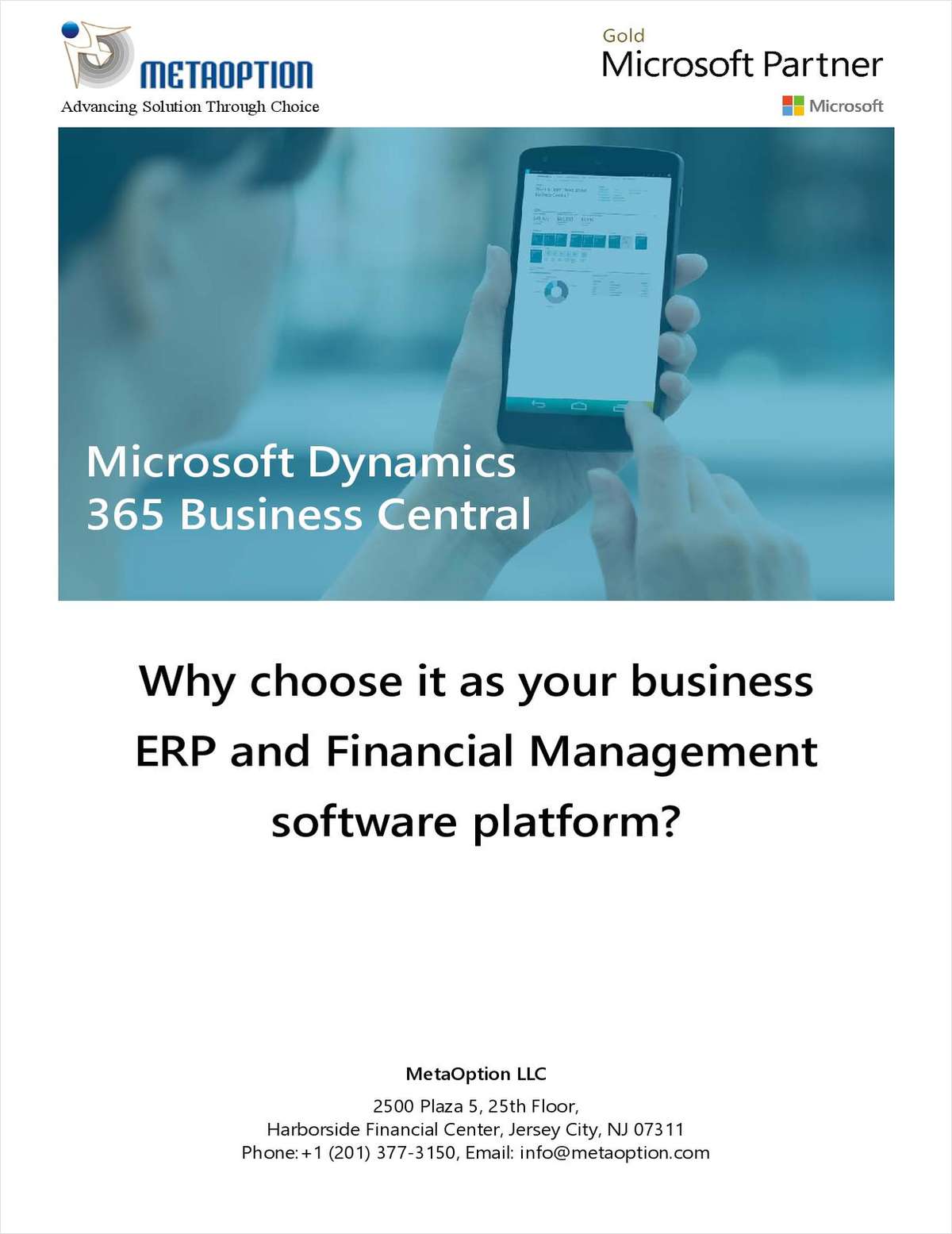 Why choose Dynamics 365 Business Central as your business ERP and Financial Management software platform?    Microsoft Dynamics 365 Business Central for Manufactures