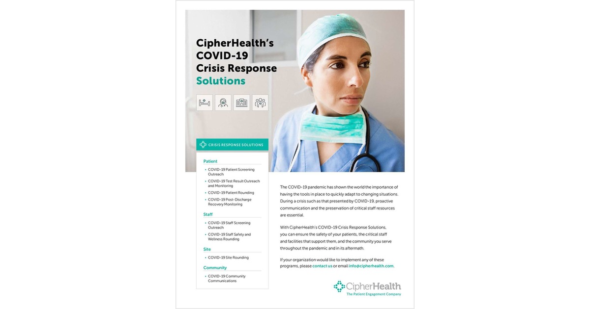 COVID-19 Crisis Response Solutions